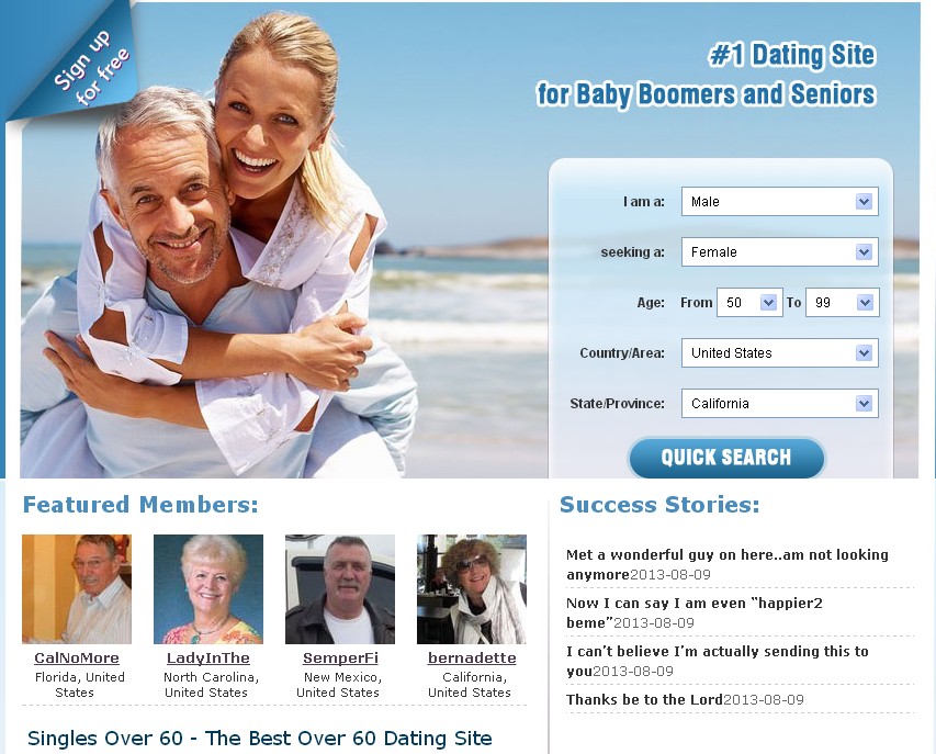 60 dating sites